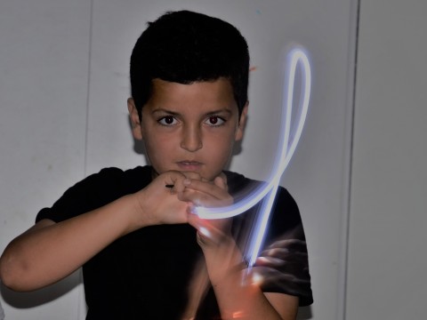 Light Painting Kinderen